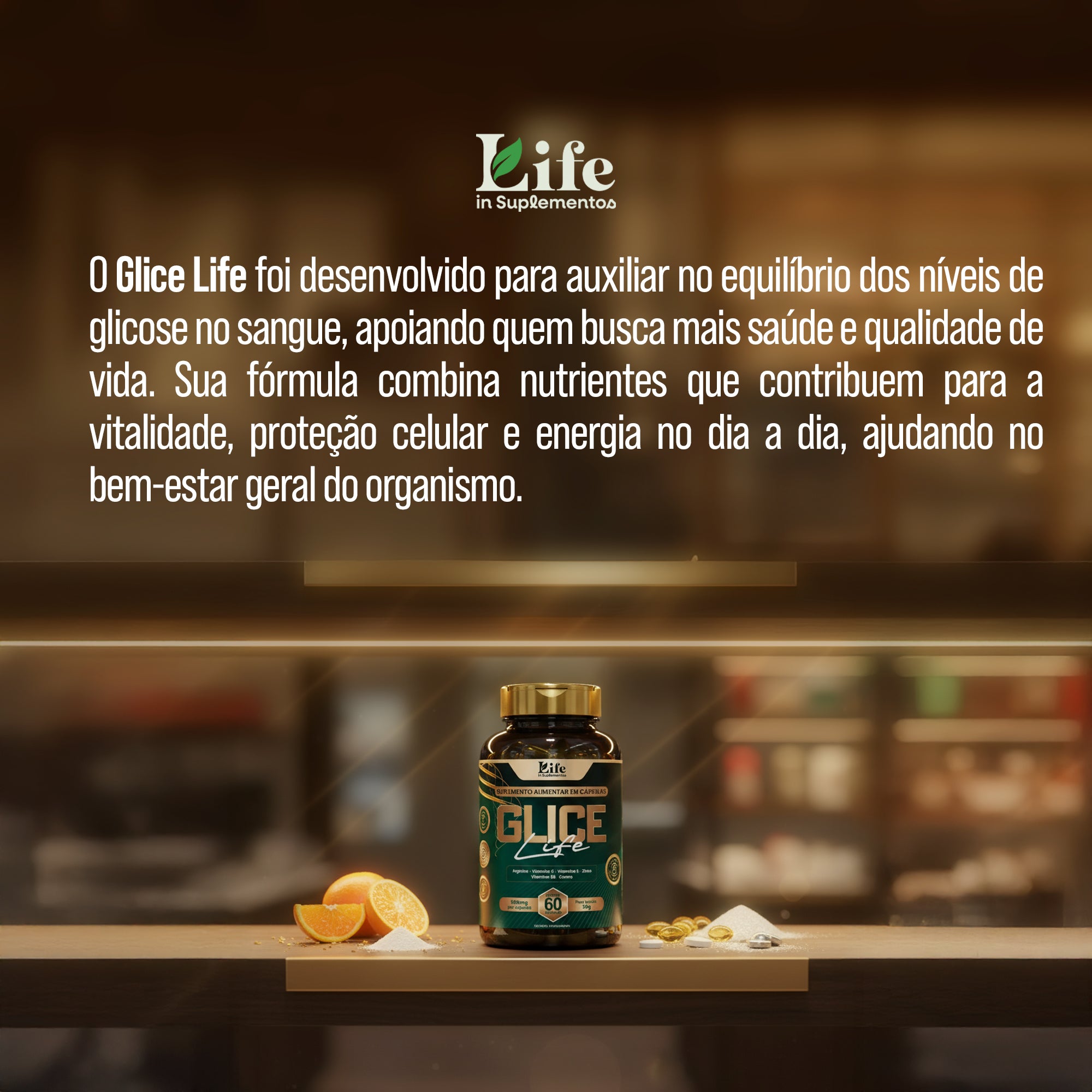 Glice Life - 60 Capsulas – Auxílio ao Metabolismo, Energia e Bem-Estar Diário