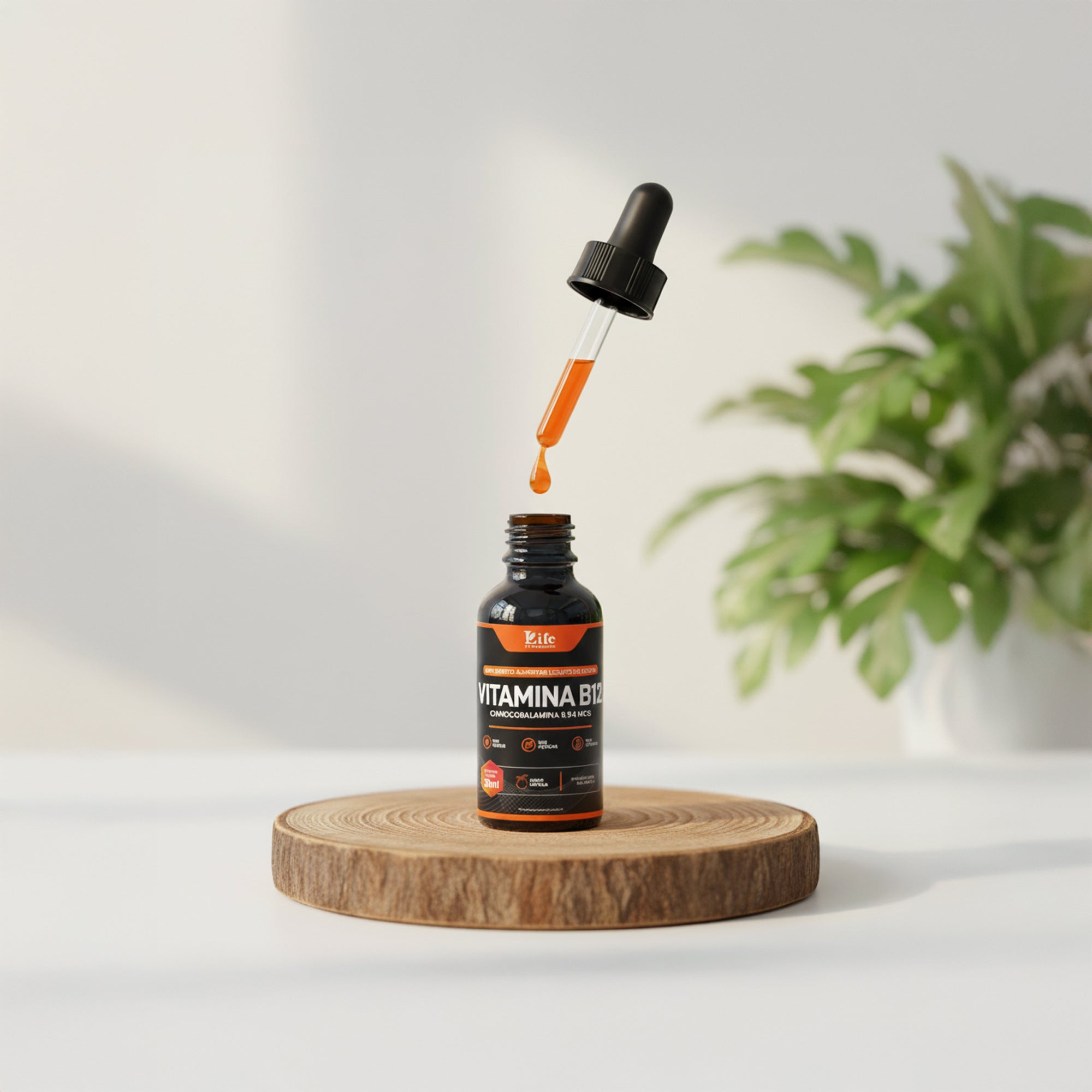 Vitamina B12 Gotas Life In | Energia em Gotas | 30ml Sabor Laranja