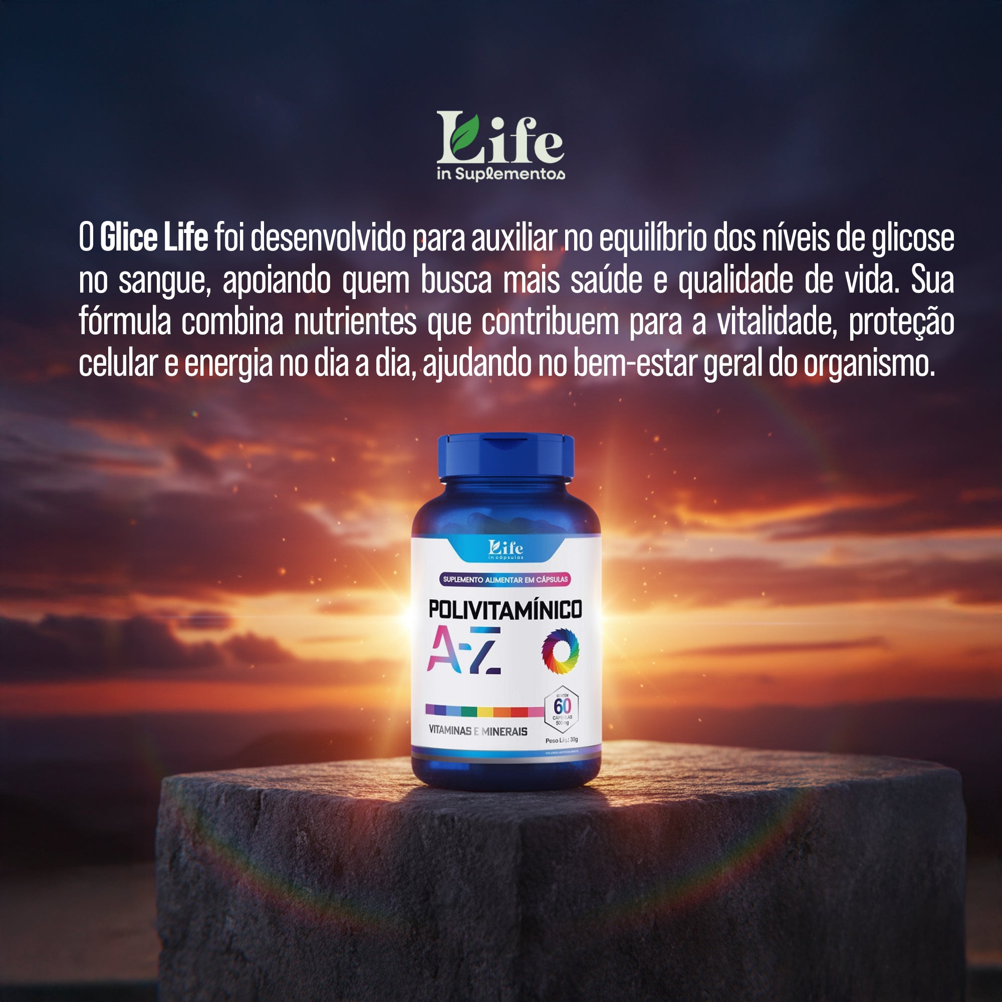 Polivitaminico Life in - 60 Cápsulas / 500 mg