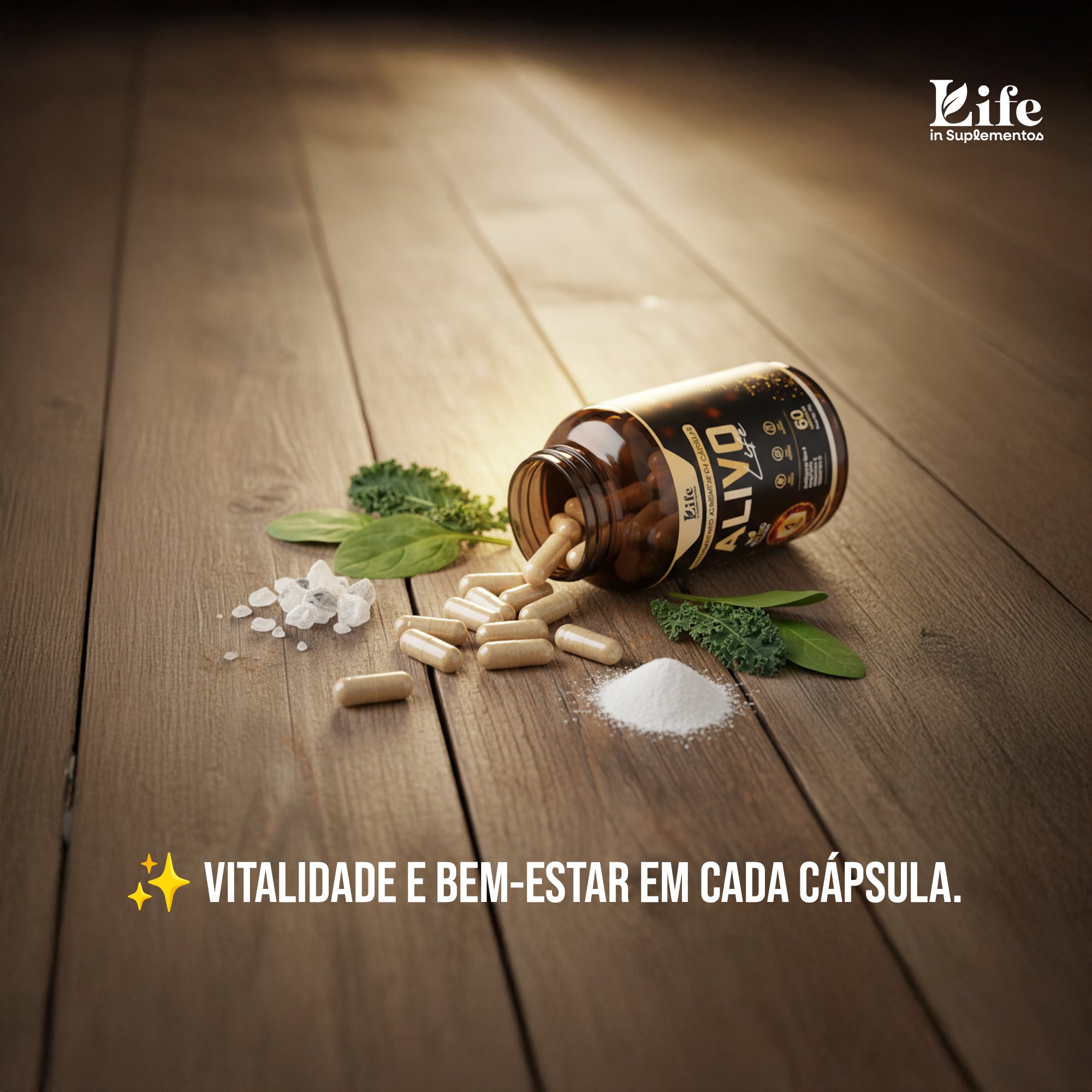 Alivo Life 60 Cápsulas – Saúde das Articulações, Ossos e Mobilidade com Colágeno Tipo II e Magnésio
