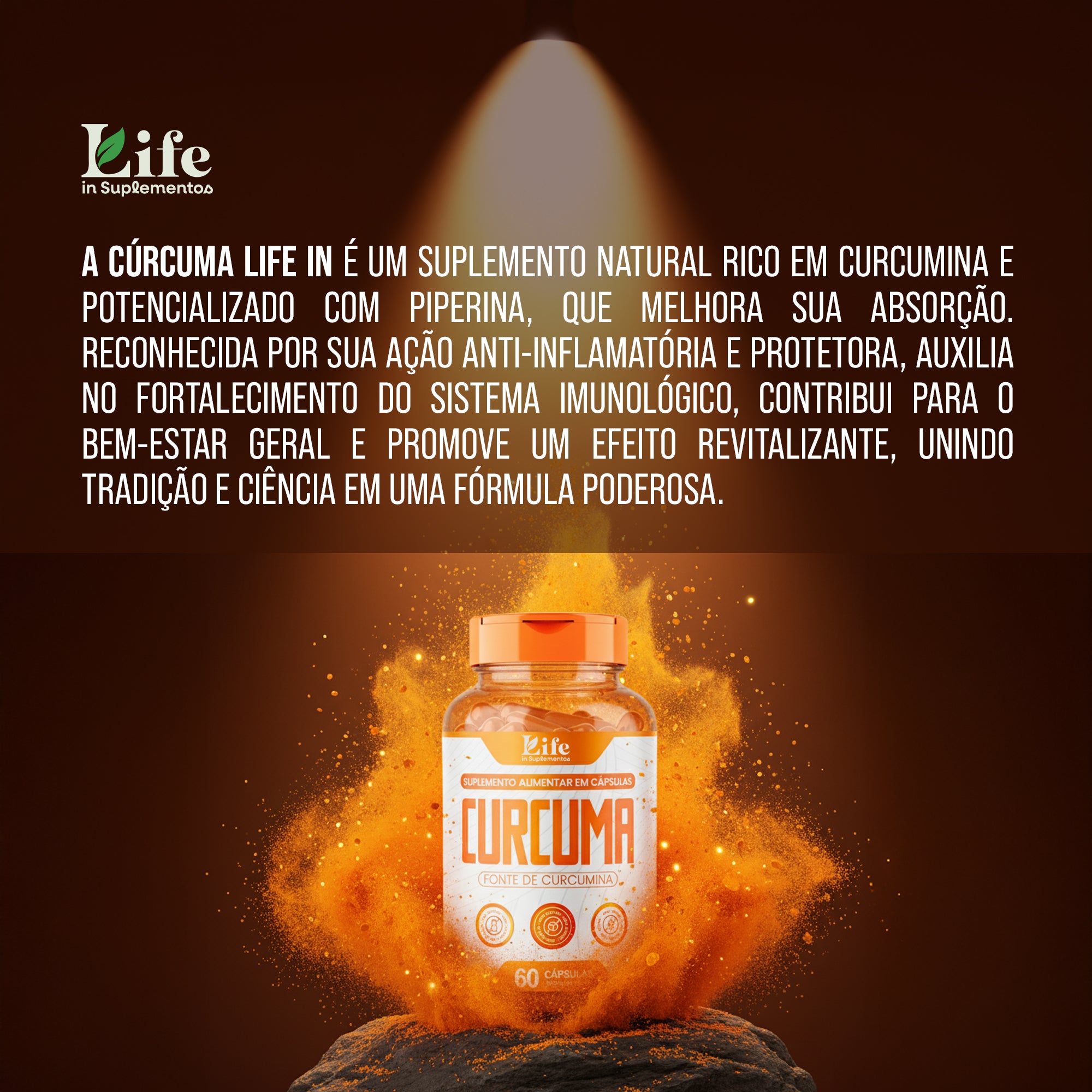Cúrcuma Life in - 60 Cápsulas
