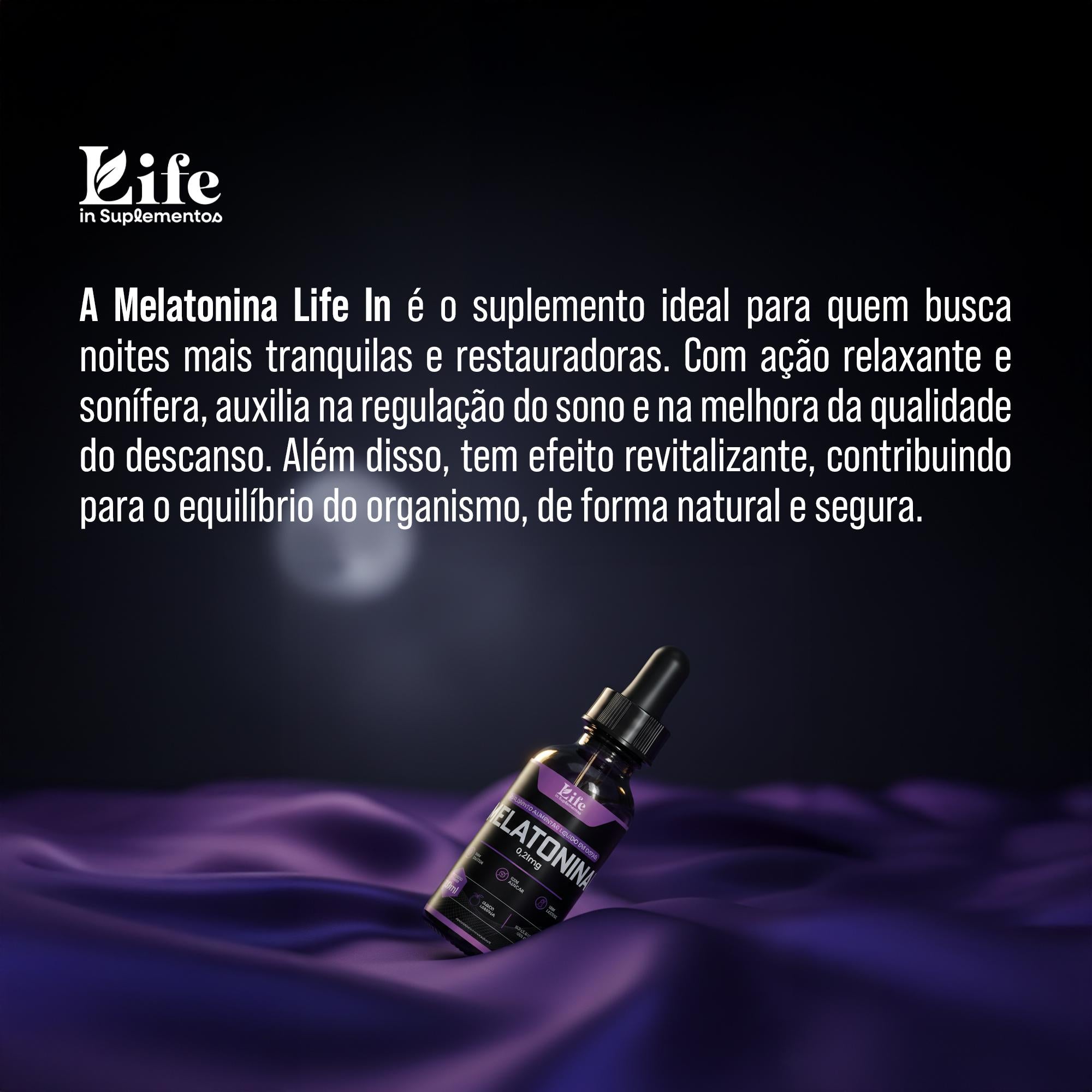 Melatonina em Gotas 30ml – Sono Natural, Rápida Absorção e Melhora na Qualidade do Sono