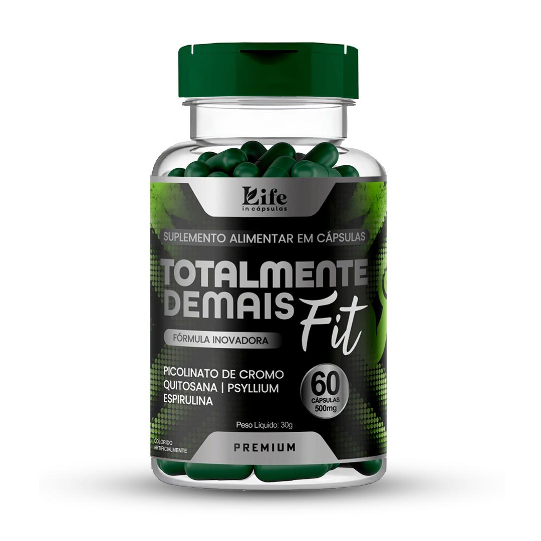 Totalmente Demais Fit By Perlla Life In Cápsulas - 60 Cápsulas de 500 mg - Suplemento Alimentar com Picolinato de Cromo,