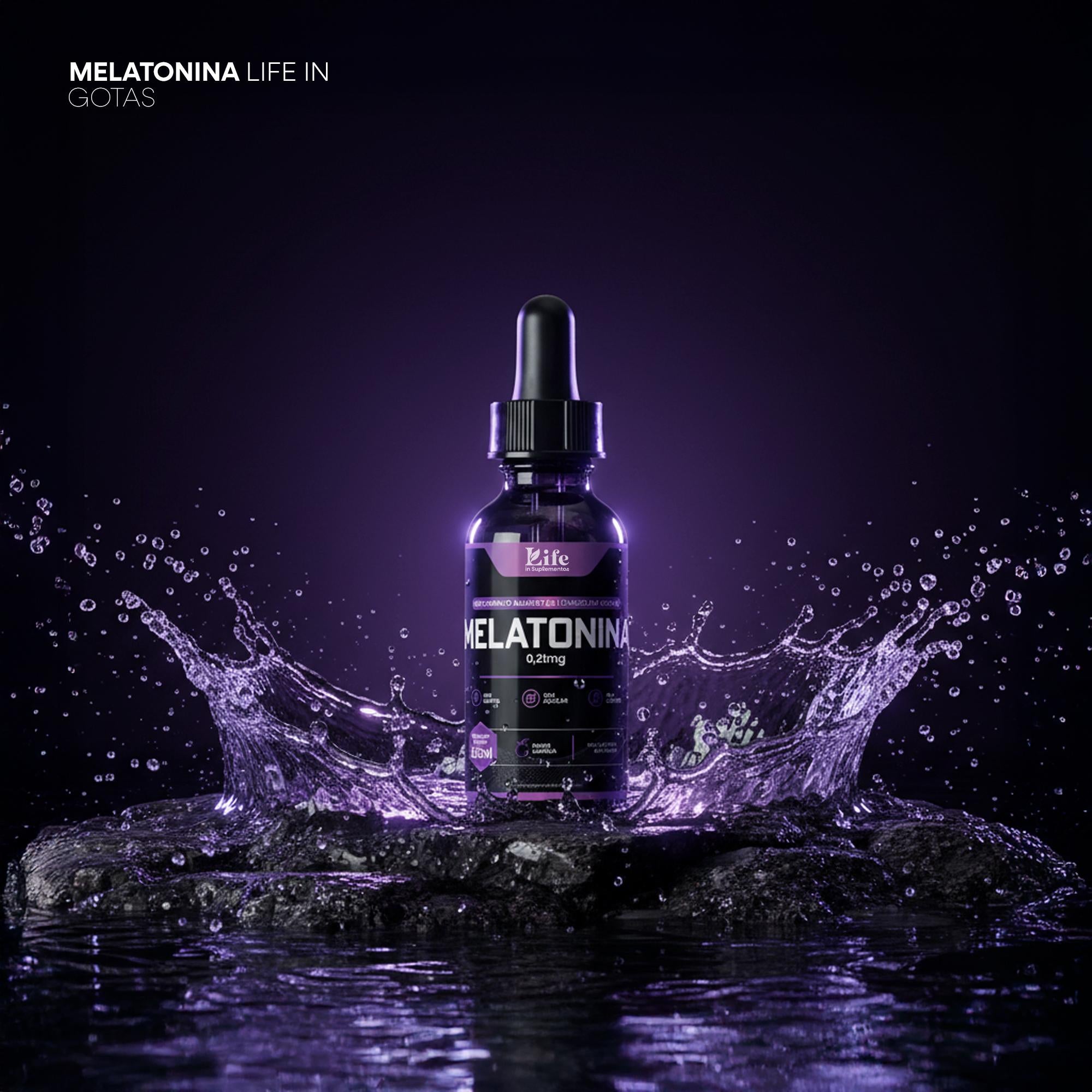 Melatonina em Gotas 30ml – Sono Natural, Rápida Absorção e Melhora na Qualidade do Sono