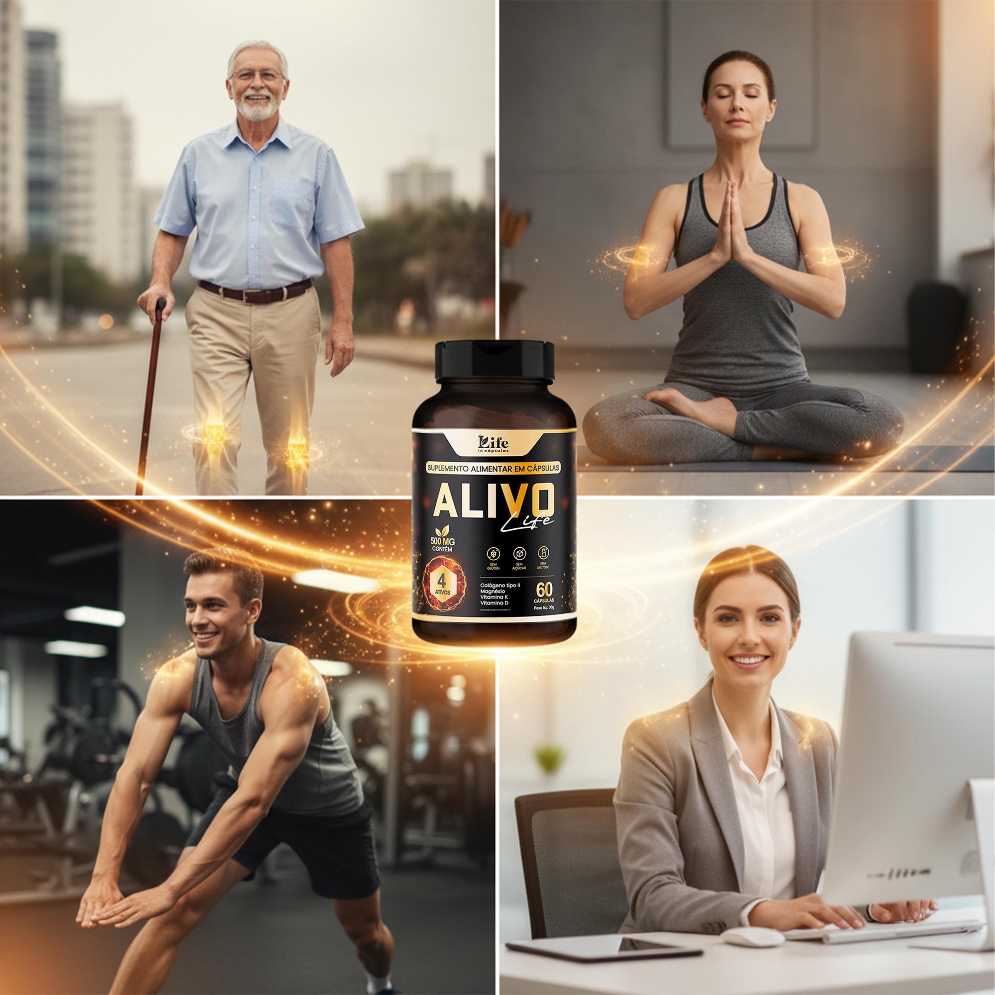 Alivo Life 60 Cápsulas – Sem dores, Articulações firmes, Músculos Resistentes.