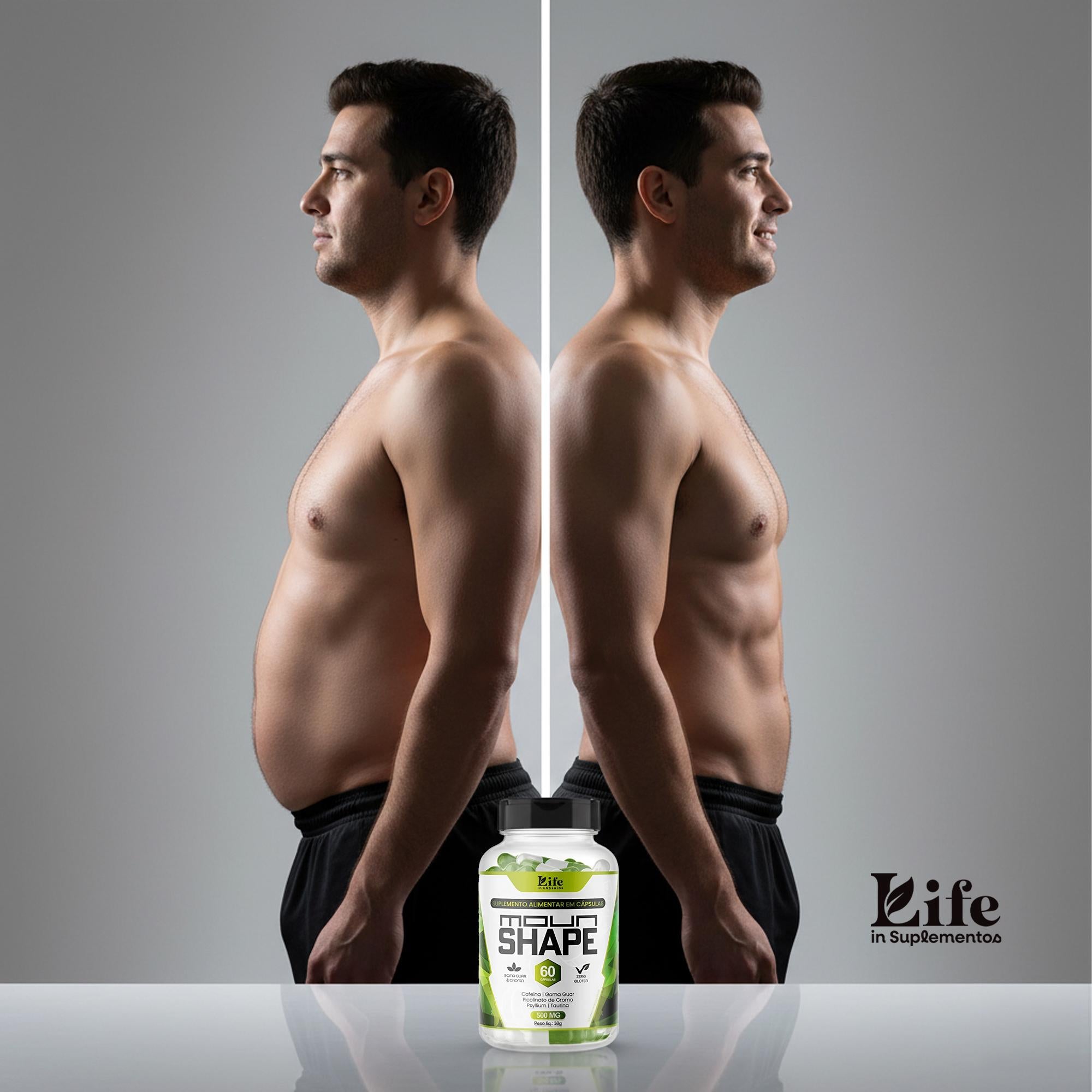 Moun Shape 60 Capsulas Suplemento Alimentar para Vida Saudável Rotina Fitness